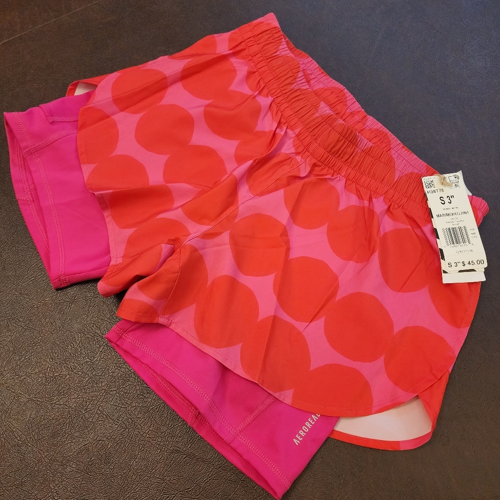 Adidas Marimekko 2 in 1 Shorts S 3"
